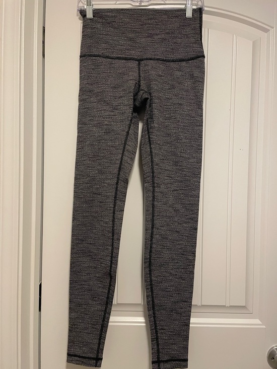 lululemon athletica Pants - Lululemon Marbled Gray Leggings Size 6.